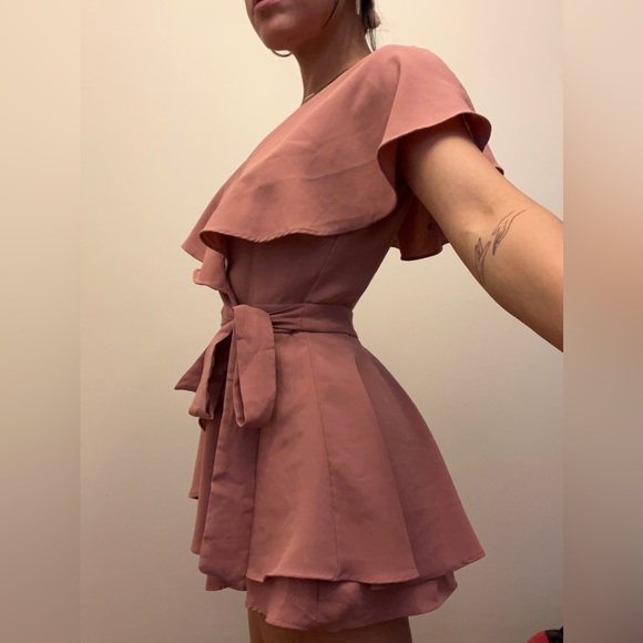 Rose Mini Wrap Skort Dress - Picture 5 of 5